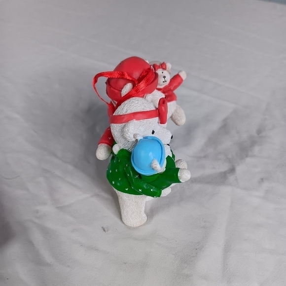 VTG Santa bear Christmas Ornament 2002 Marshall Fields Resin NEW Boxed Holiday - Picture 3 of 15